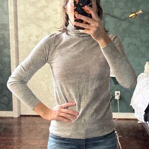 J. Crew Gray Turtleneck Sweater